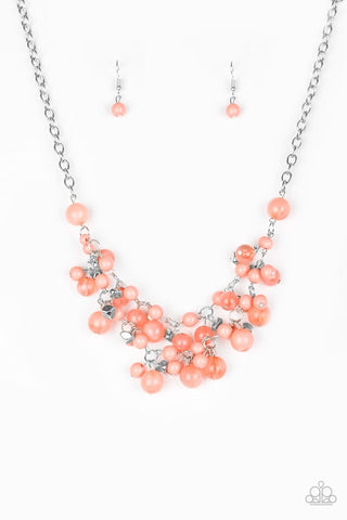 Spring Bride - Paparazzi - Orange Coral Beaded Necklace