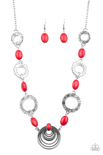 Zen Trend - Paparazzi - Red Necklace