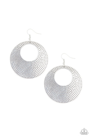 Dotted Delicacy - Paparazzi - Silver Earrings