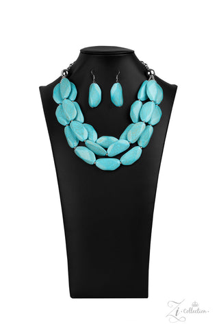 Authentic - Paparazzi - Turquoise Stone Zi Collection 2020 Necklace