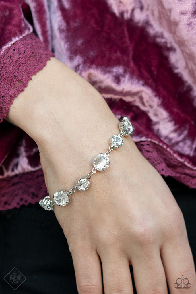 Paparazzi Bracelet ~ Chicly Celebrity - White – Paparazzi Jewelry | Online  Store | DebsJewelryShop.com
