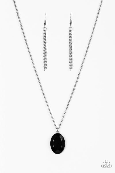 Definitely Duchess - Paparazzi - Black Gem Pendant Necklace