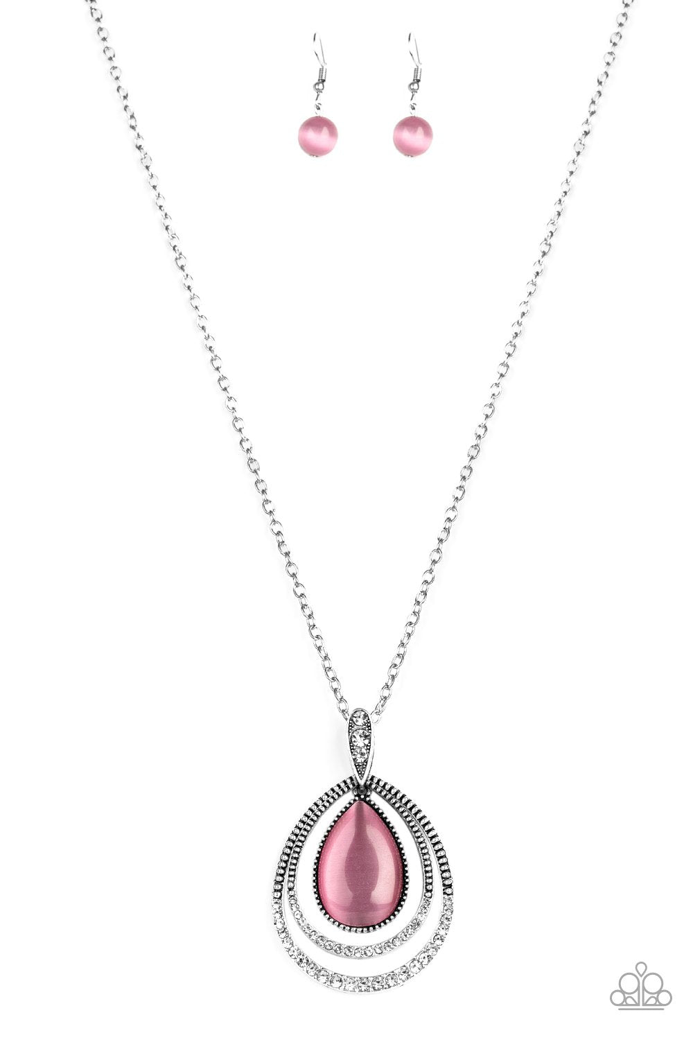 GLOW and Tell - Paparazzi - Pink Moonstone Teardrop Convention