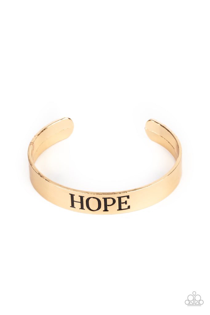 Paparazzi Accessories: American Girl Glamour - Gold Bangle Bracelet