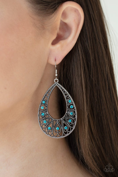 Love To Be Loved - Paparazzi - Blue Earrings