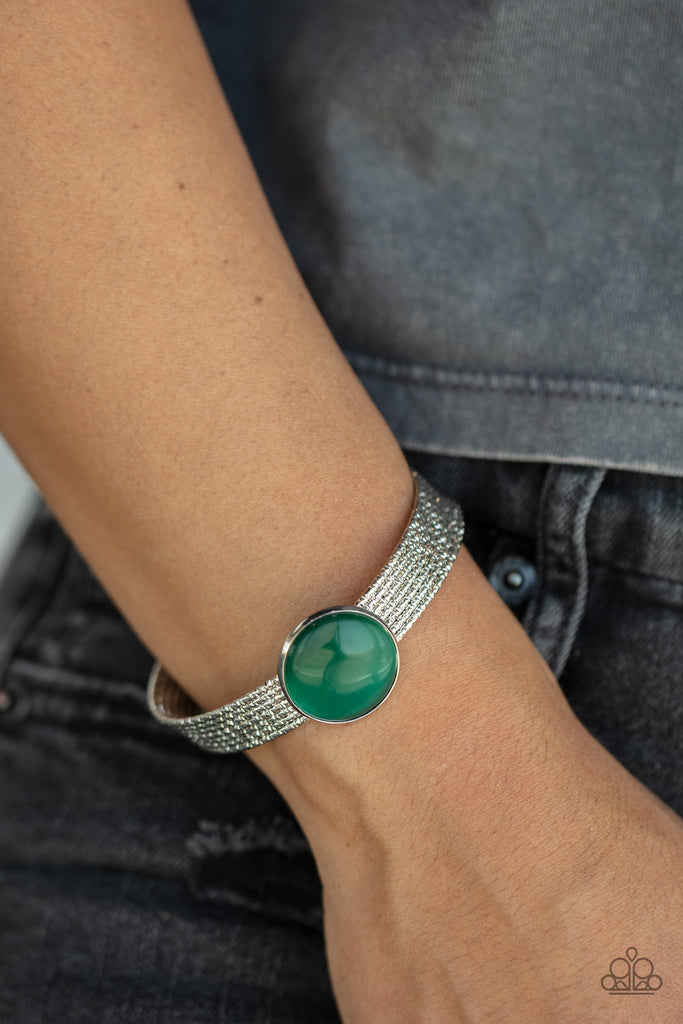 Emerald Cuff Bracelets by Camellia Design