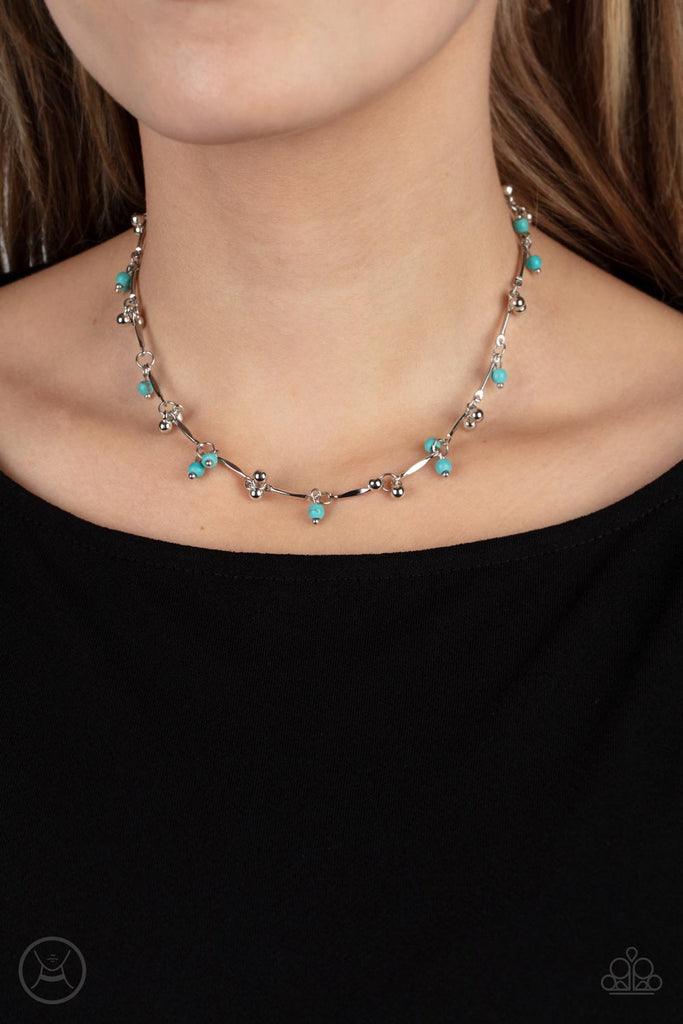 Paparazzi Accessories: Elliptical Episode - Blue Necklace – Jewels N'  Thingz Boutique