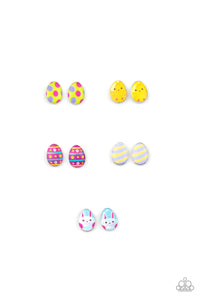 Easter Egg Shape Children's Post Earrings - Paparazzi Starlet Shimmer