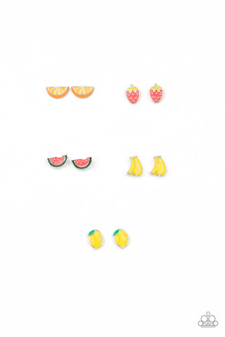 Fruit Post Children's Earrings - Paparazzi Starlet Shimmer