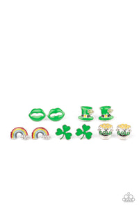 St. Patrick's Day Children's Post Earrings - Paparazzi Starlet Shimmer