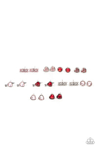 Valentine's Day Rhinestone Children's Post Earrings - Paparazzi Starlet Shimmer