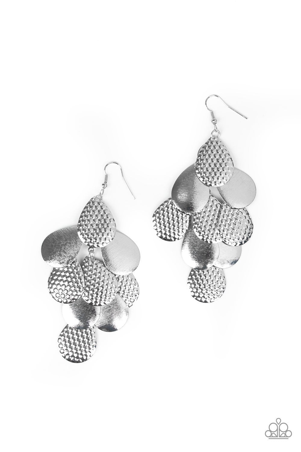 Chime Time - Paparazzi - Silver Earrings